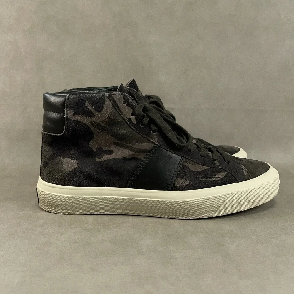 Tom Ford Camo Cambridge Hi Taupe Black Camouflage‎ Sneakers Men's Size 8.5